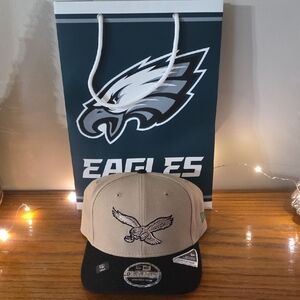New Era Tan and Black Eagle Cap